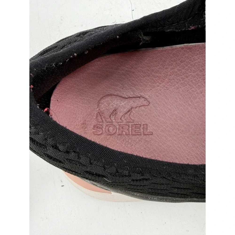 Sorel Shoes Womens‎ 9.5 Black Pink Kinetic Impact Lace Up Athletic Sneakers Walk